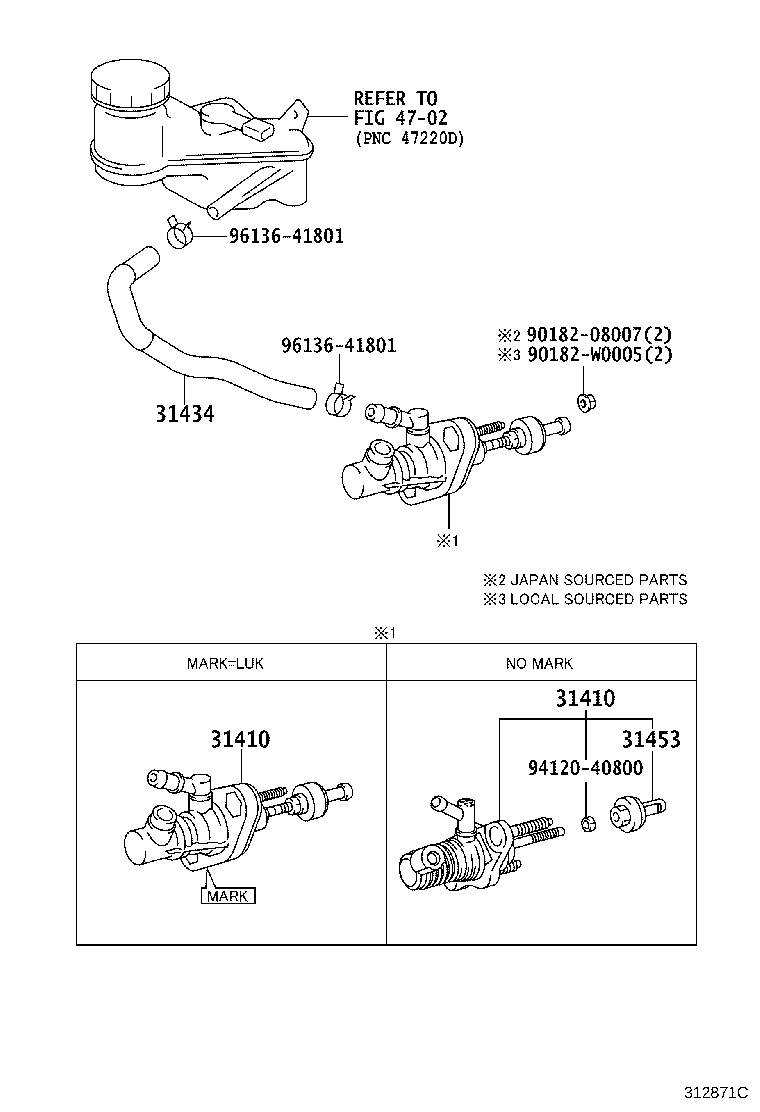 31453-52021 CLEVIS, CLUTCH MASTER CYLINDER PUSH ROD product image