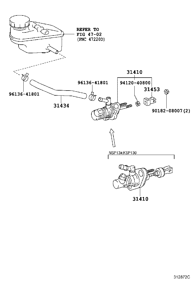 31453-52021 CLEVIS, CLUTCH MASTER CYLINDER PUSH ROD product image
