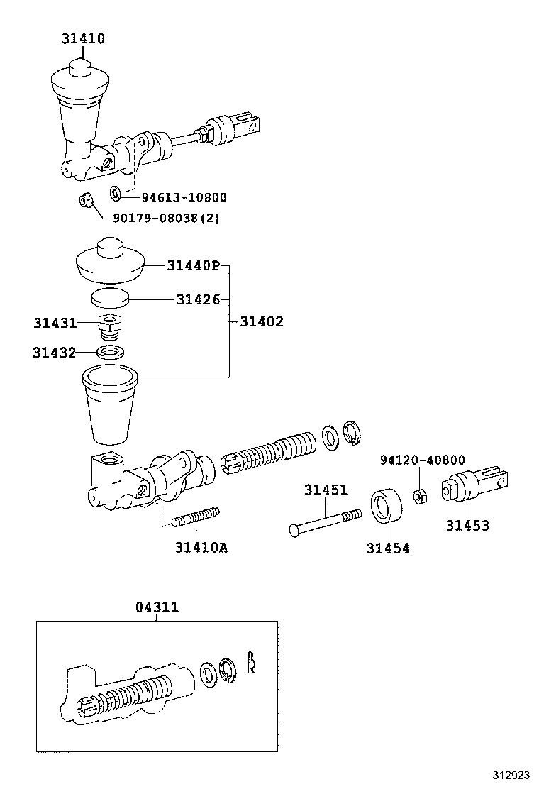 31454-60030 BOOT, CLUTCH MASTER CYLINDER product image