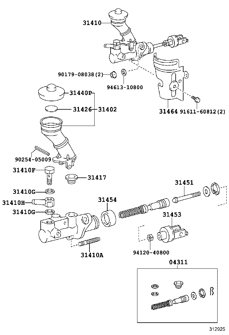 31454-60030 BOOT, CLUTCH MASTER CYLINDER product image
