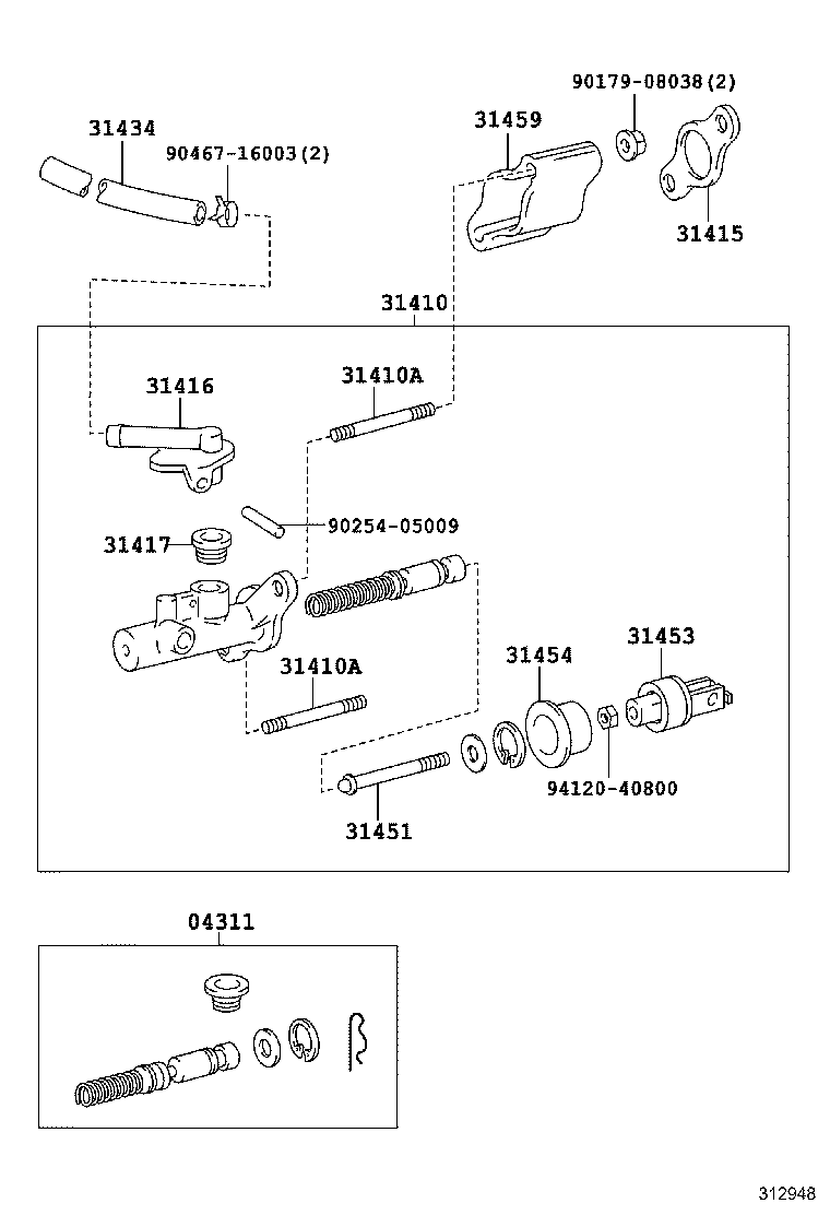 31434-42010 TUBE, CLUTCH RESERVOIR product image