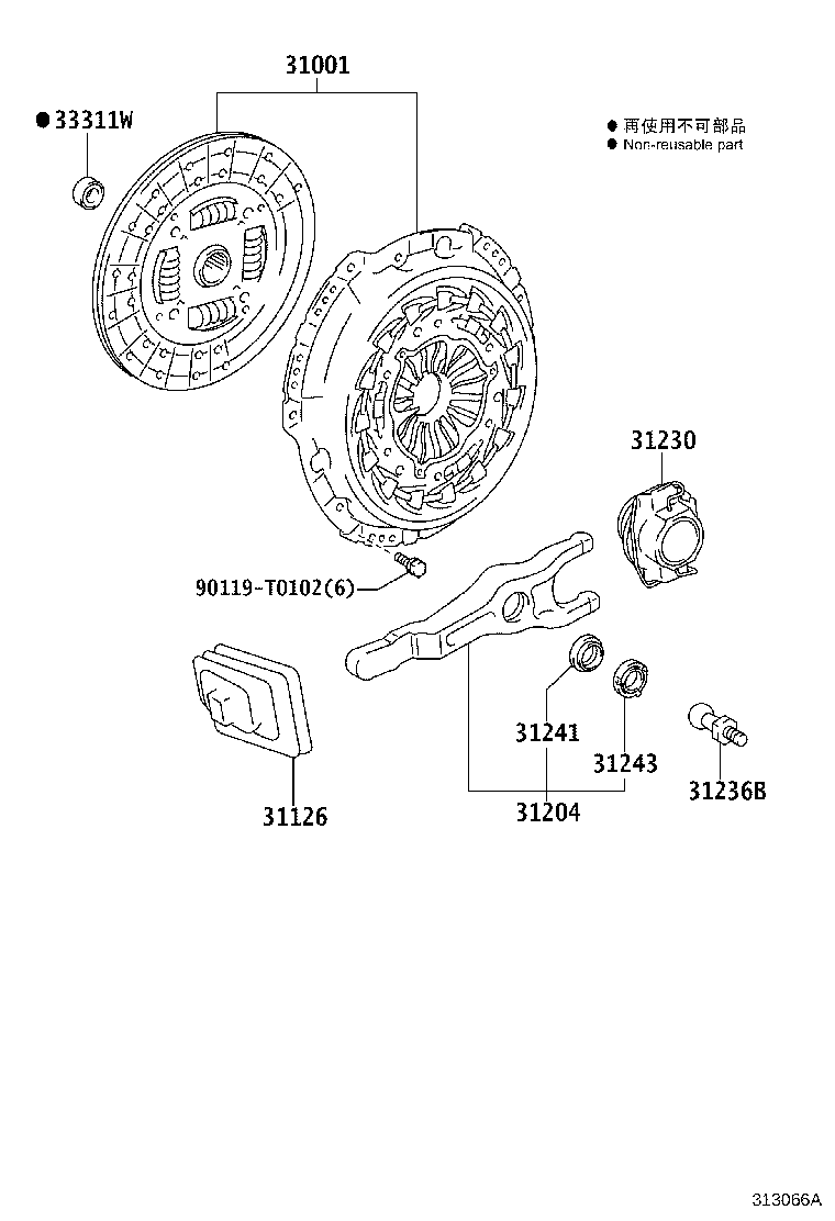 31001-0K020 CLUTCH SET, COVER & DISC product image