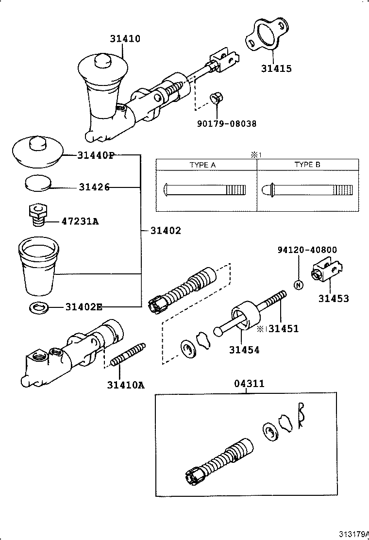 31402-12050 RESERVOIR SUB-ASSY, CLUTCH MASTER CYLINDER product image