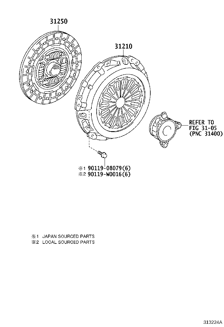31210-12360 COVER ASSY, CLUTCH product image