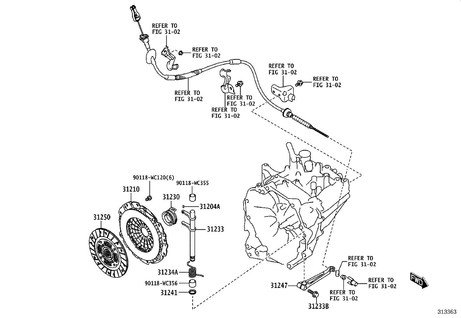 31230-WC001 BEARING ASSY, CLUTCH RELEASE product image