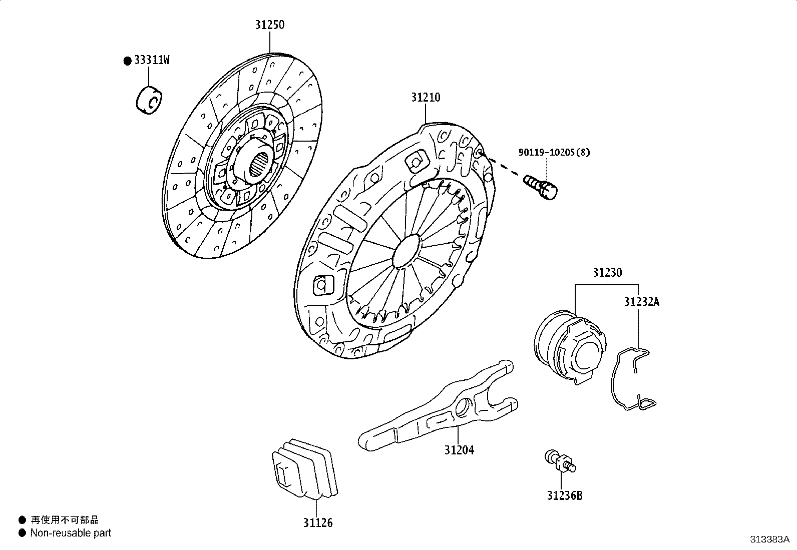31250-37331 DISC ASSY, CLUTCH product image
