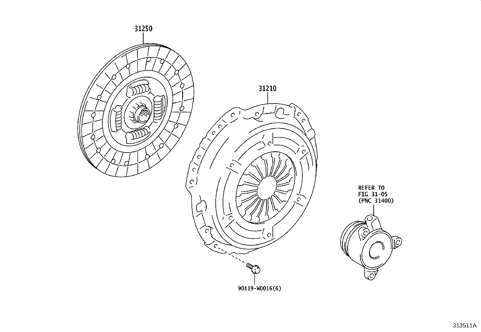 31210-K0011 COVER ASSY, CLUTCH product image