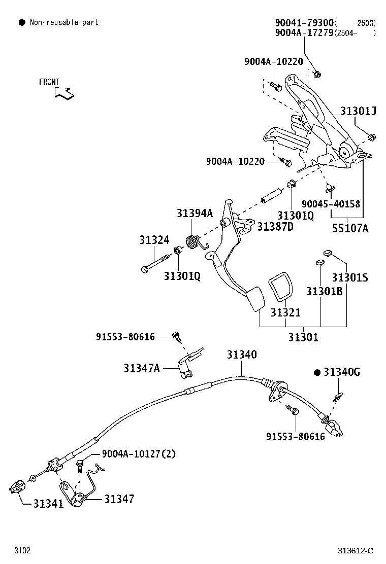 47240-BZ010 HOSE, CLUTCH product image
