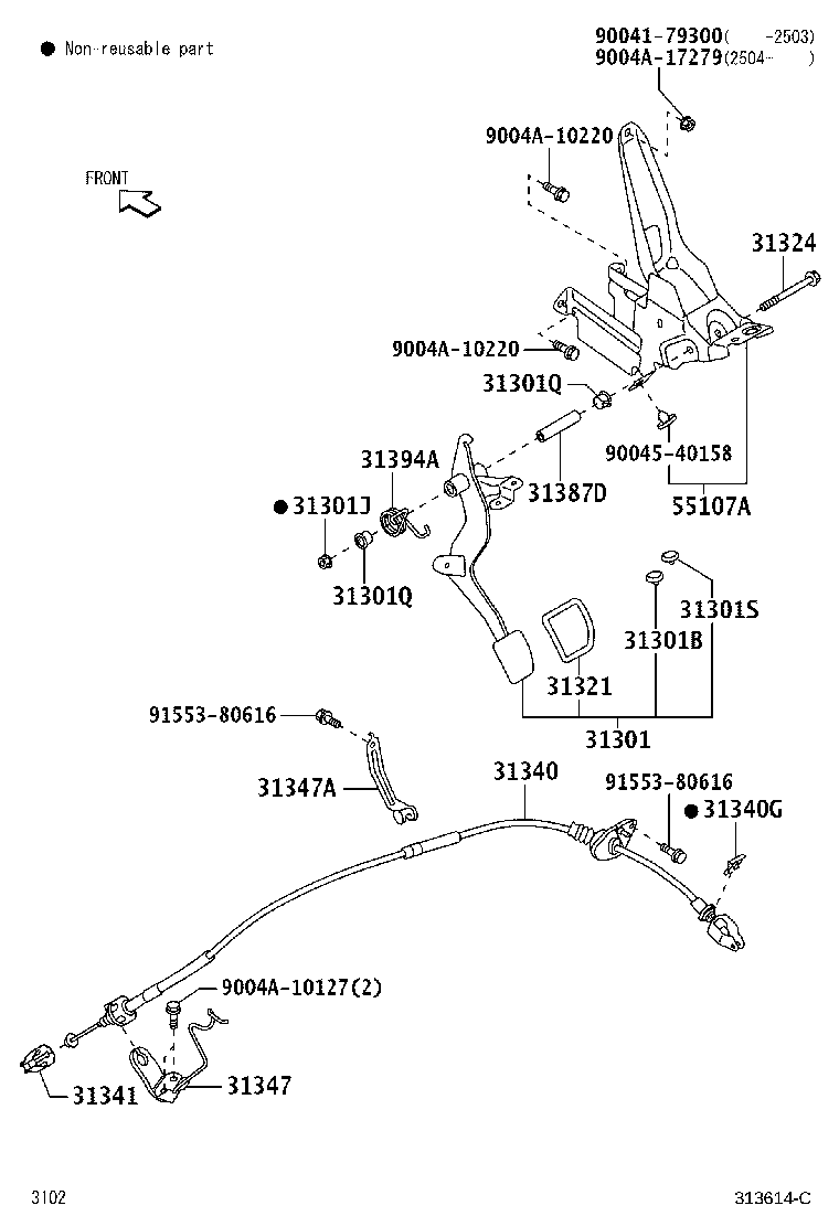 47240-BZ010 HOSE, CLUTCH product image