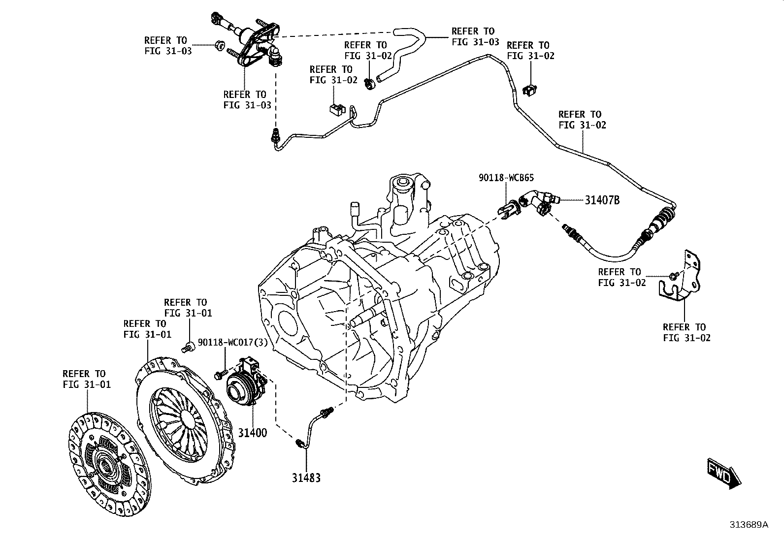 31407-WC002 BLEEDER SUB-ASSY, CLUTCH RELEASE product image