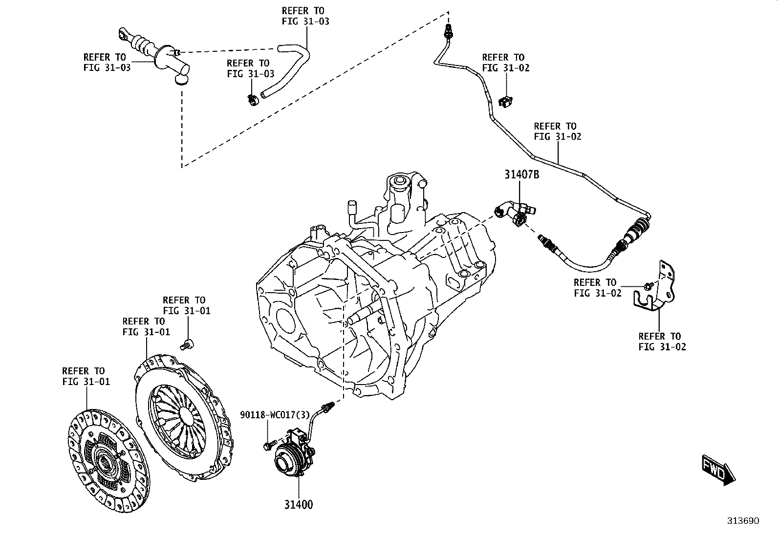 31407-WC002 BLEEDER SUB-ASSY, CLUTCH RELEASE product image