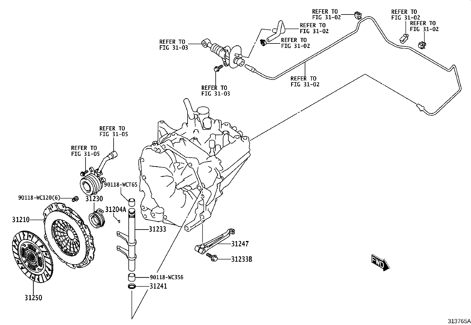 31247-WC002 FORK, CLUTCH RELEASE product image