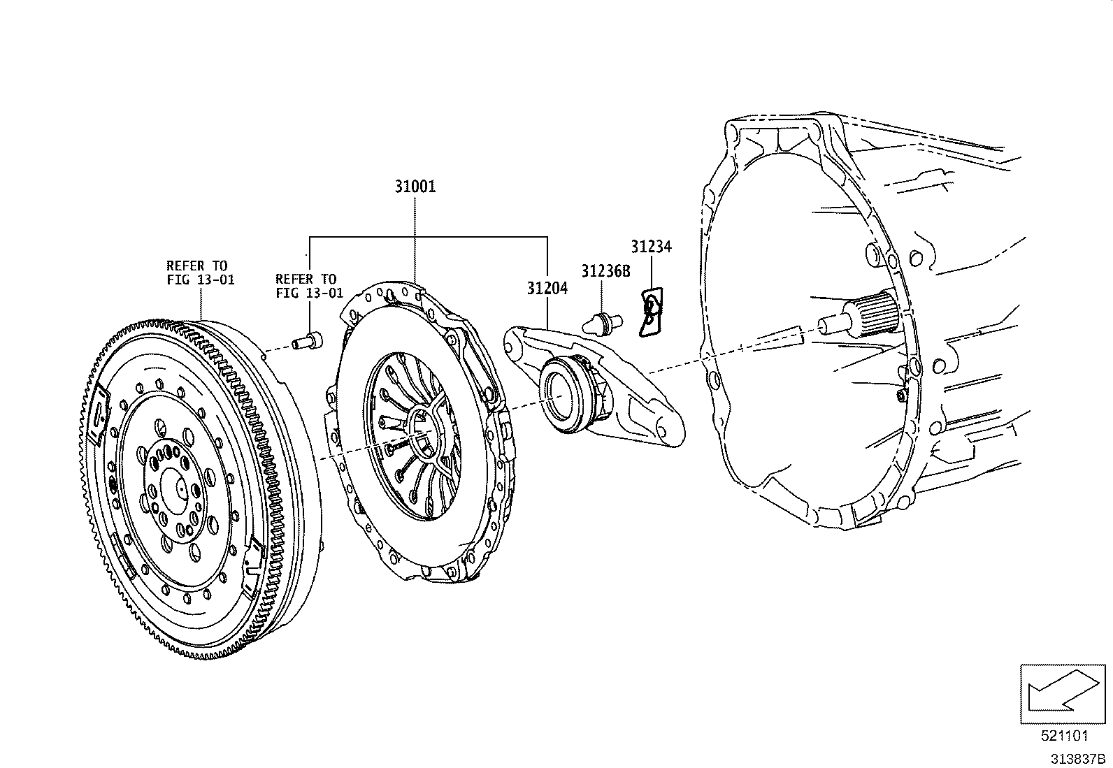 31400-WAA01 FORK SUB-ASSY, CLUTCH RELEASE product image