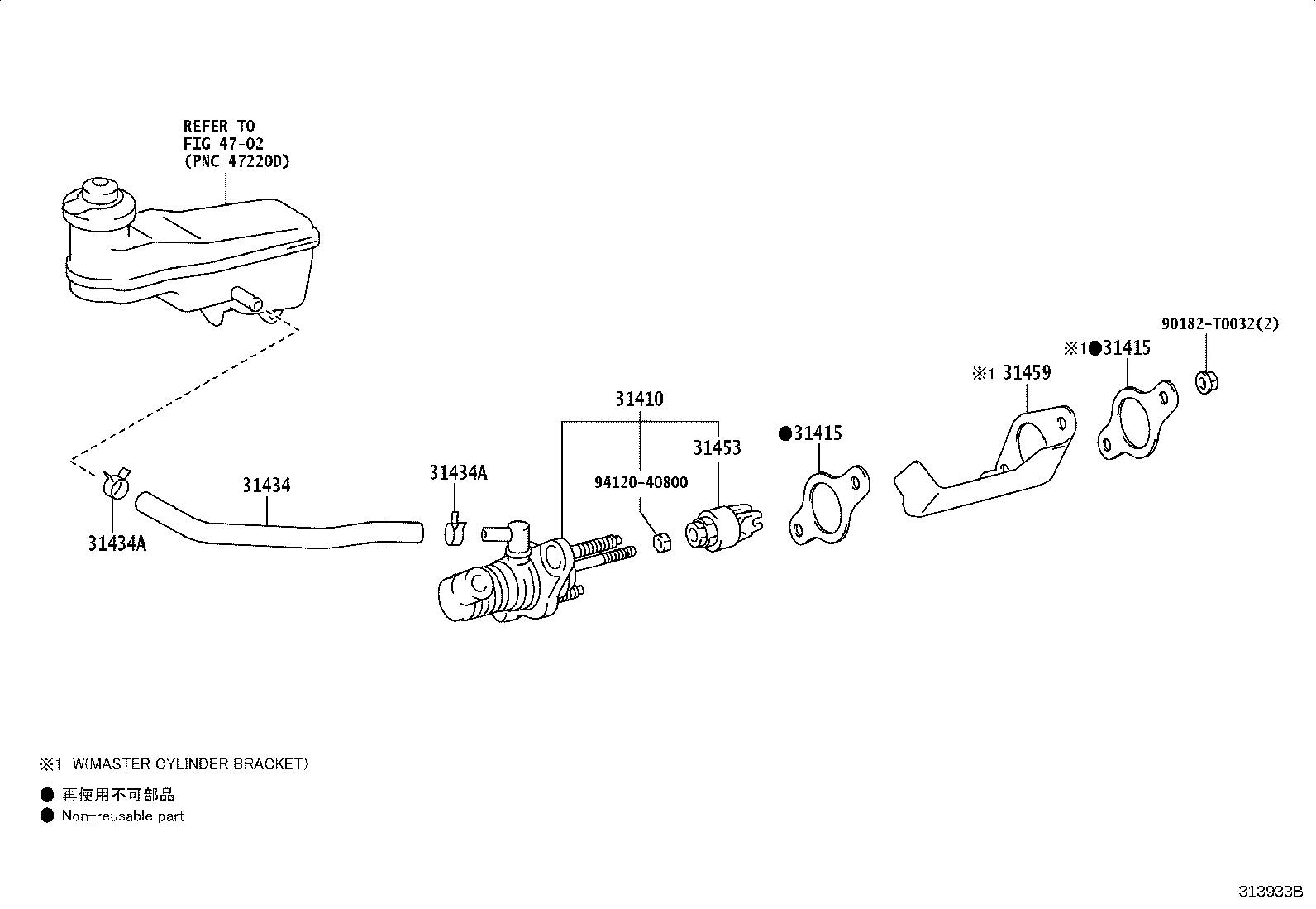 31420-0K100 CYLINDER ASSY, CLUTCH MASTER product image