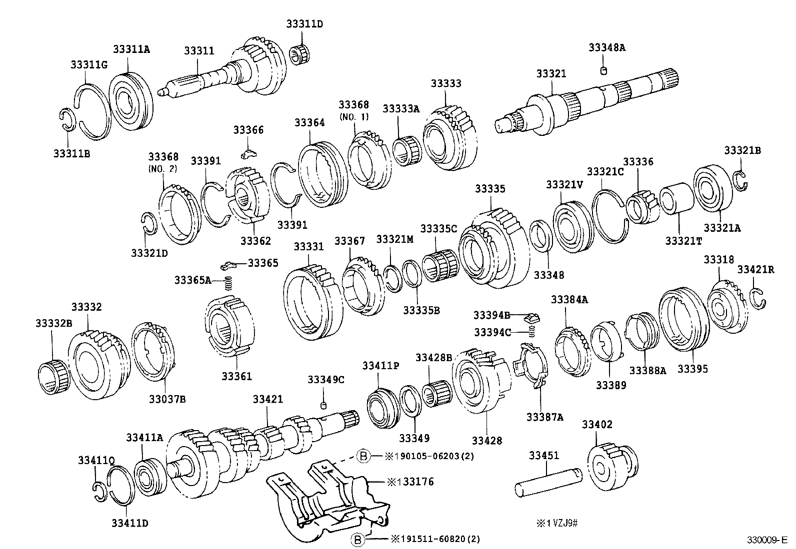 33034-60040 GEAR, 3RD product image