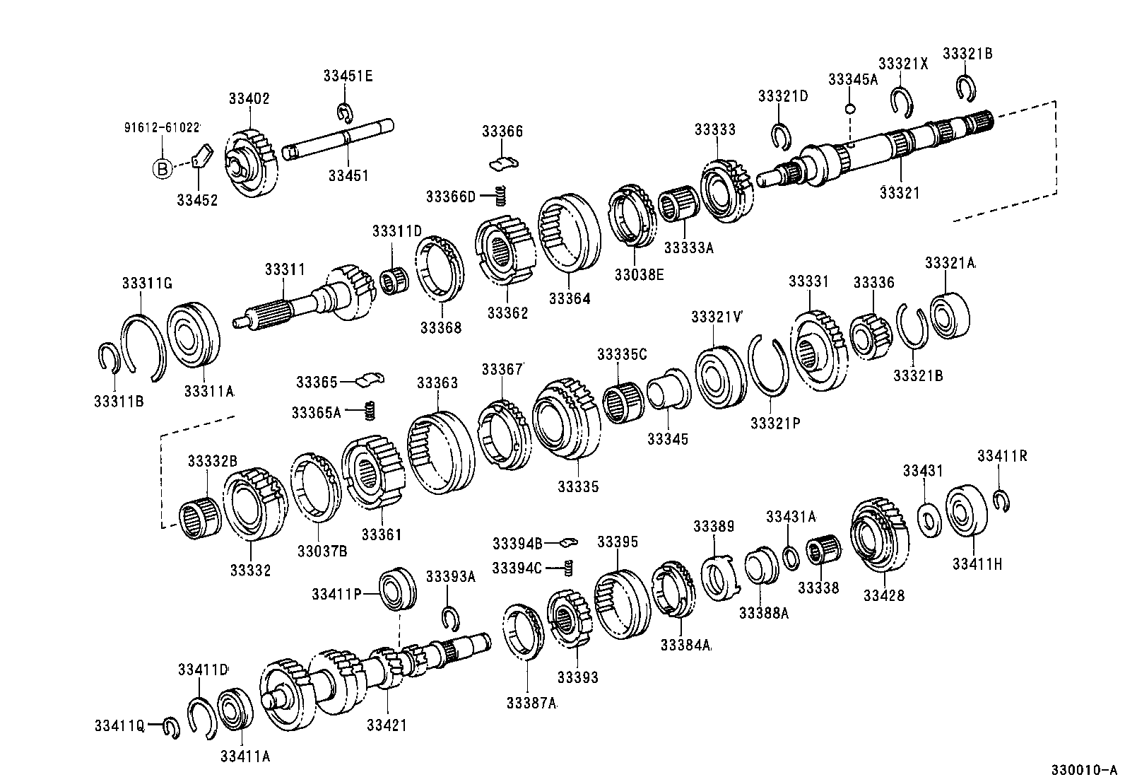 33034-60060 GEAR, 3RD product image