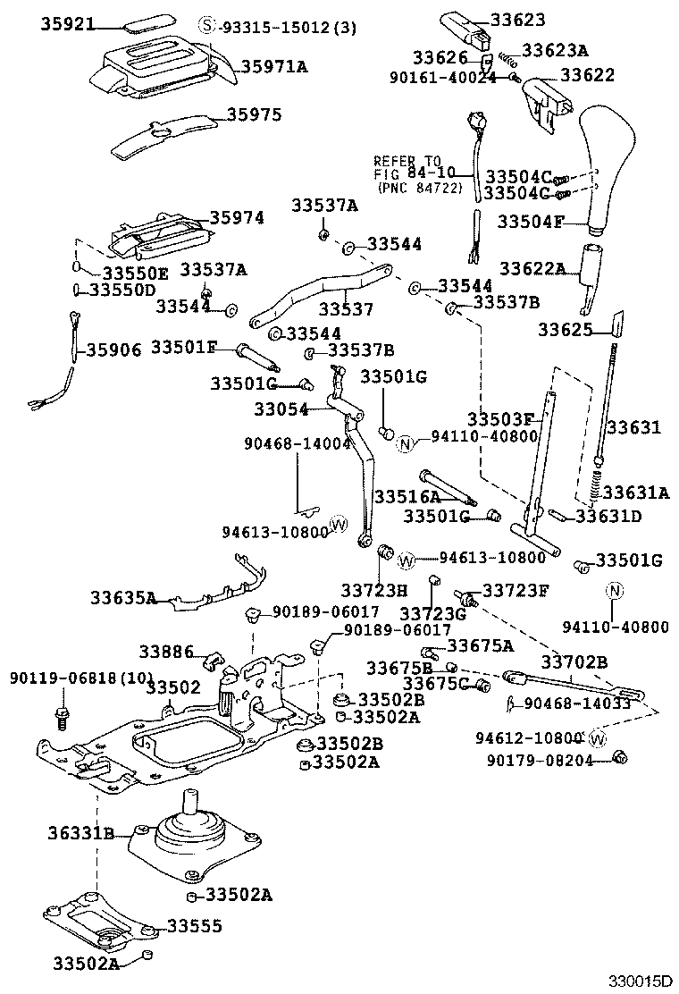 33502-60210 PLATE SUB-ASSY, SHIFT LEVER product image