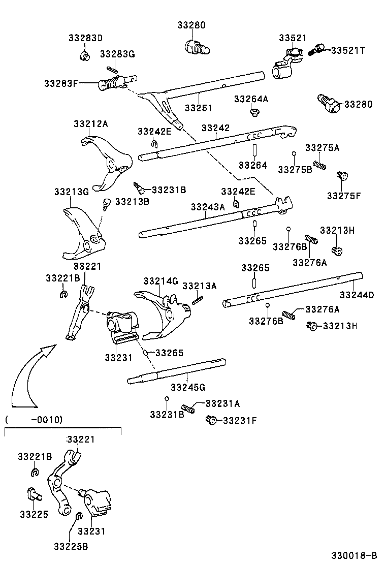 33251-35161 LEVER, SHIFT & SELECT product image