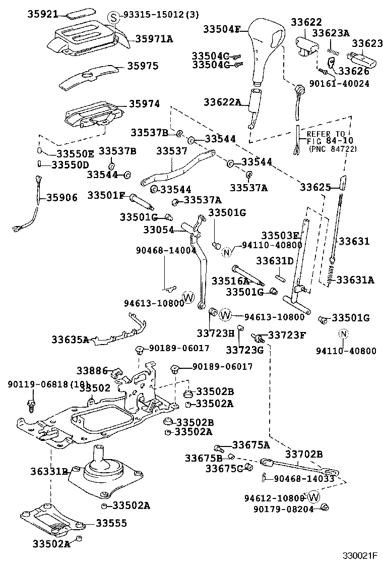 33502-60210 PLATE SUB-ASSY, SHIFT LEVER product image