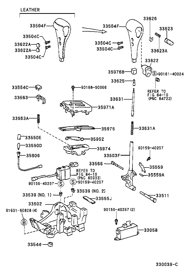 33530-33070 LEVER ASSY, SHIFT (FOR FLOOR SHIFT) product image