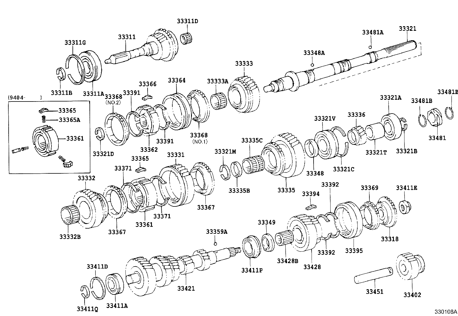 33481-26020 GEAR, SPEEDOMETER DRIVE (MTM) product image