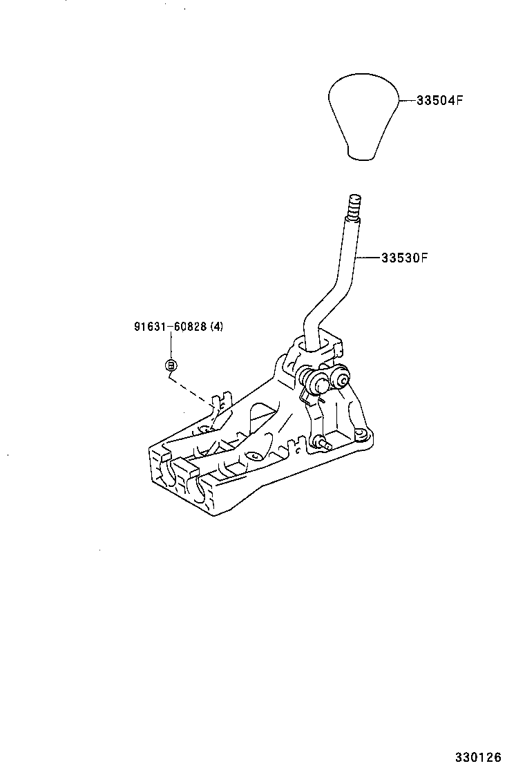 33823-16050 BRACKET, TRANSMISSION CONTROL CABLE, NO.1 product image
