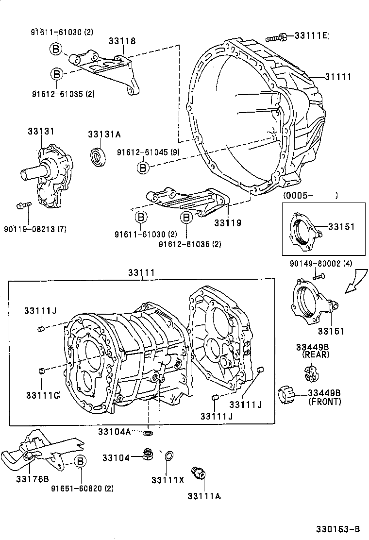 31121-22030 COVER, CLUTCH HOUSING, NO.1 product image