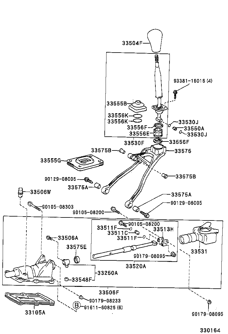 33556-14041 SEAT, TRANSMISSION SHIFT LEVER BALL product image