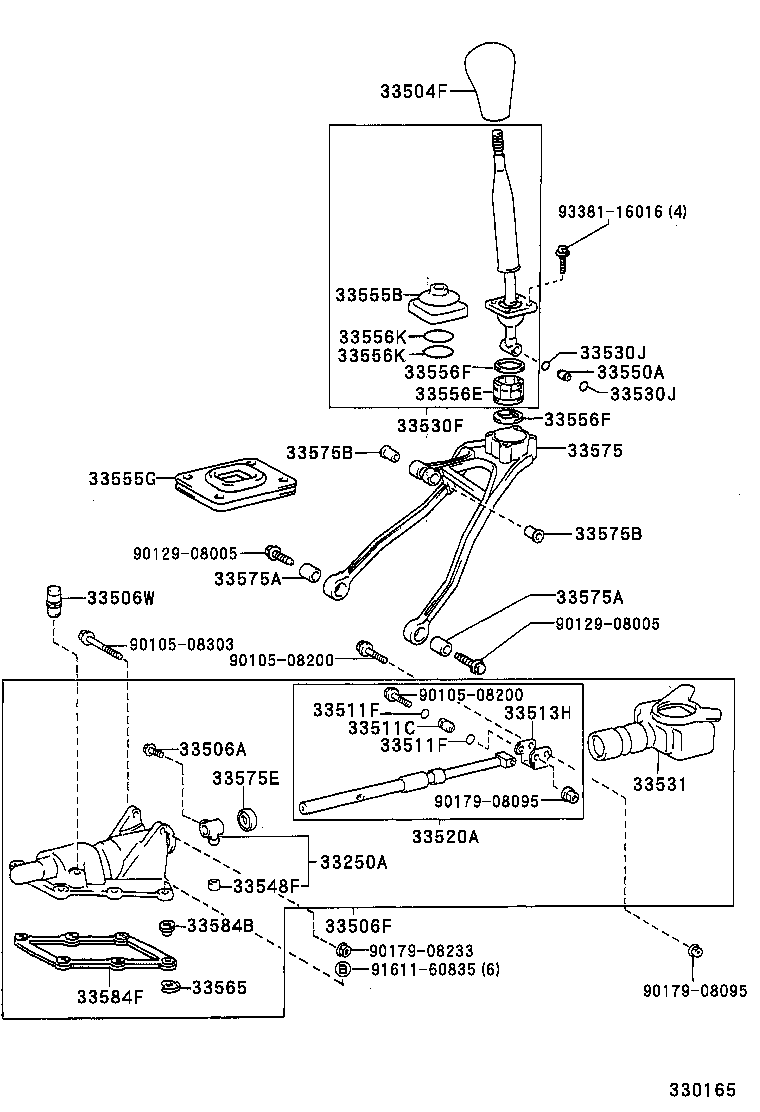 33556-14041 SEAT, TRANSMISSION SHIFT LEVER BALL product image