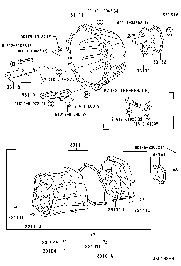 33119-38030 PLATE, STIFFENER, LH(MTM) product image