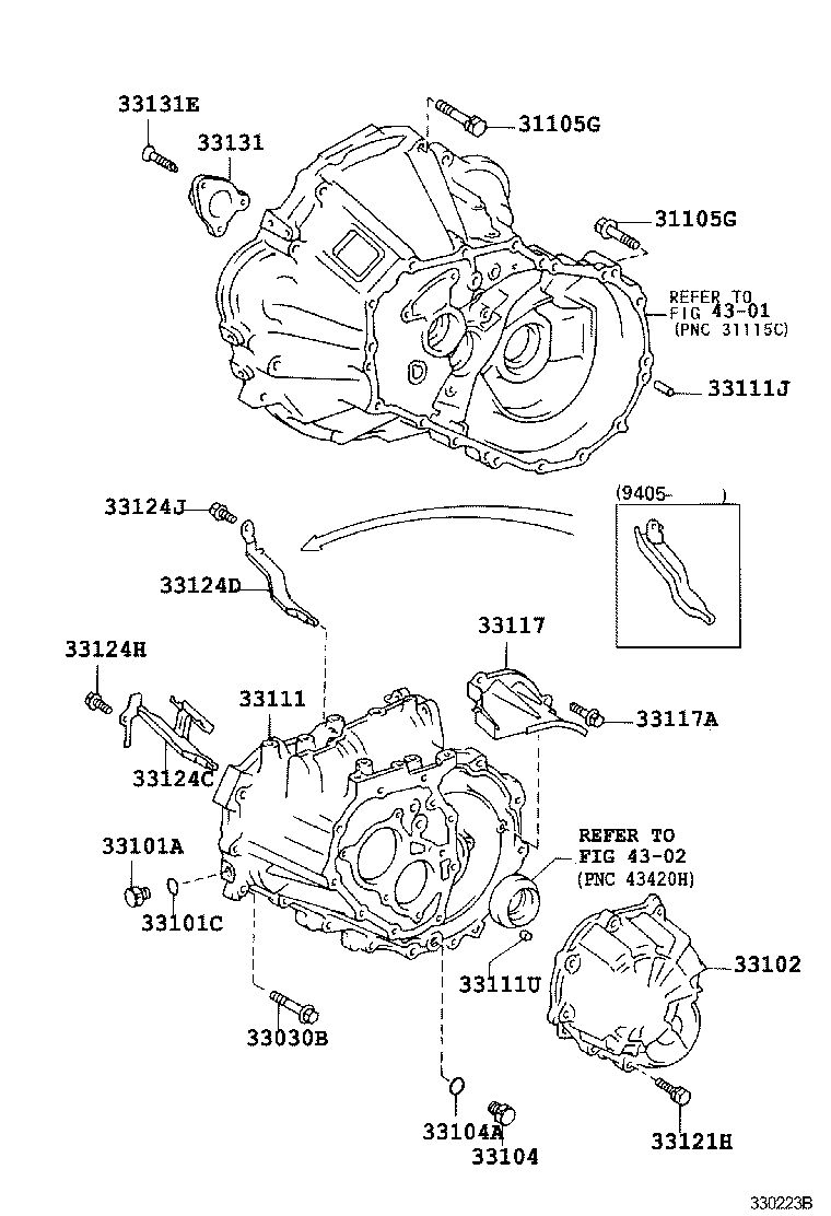 33111-16060 CASE, MANUAL TRANSMISSION product image