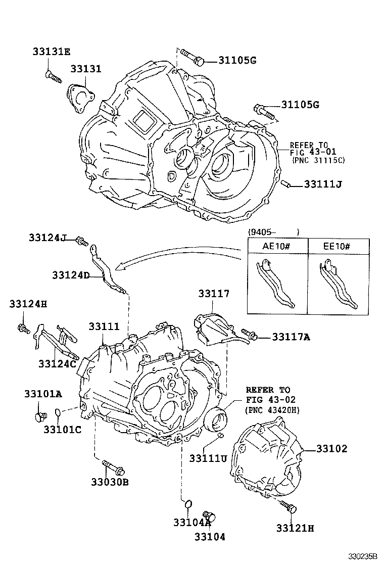 33102-33020 COVER SUB-ASSY, MANUAL TRANSMISSION CASE product image
