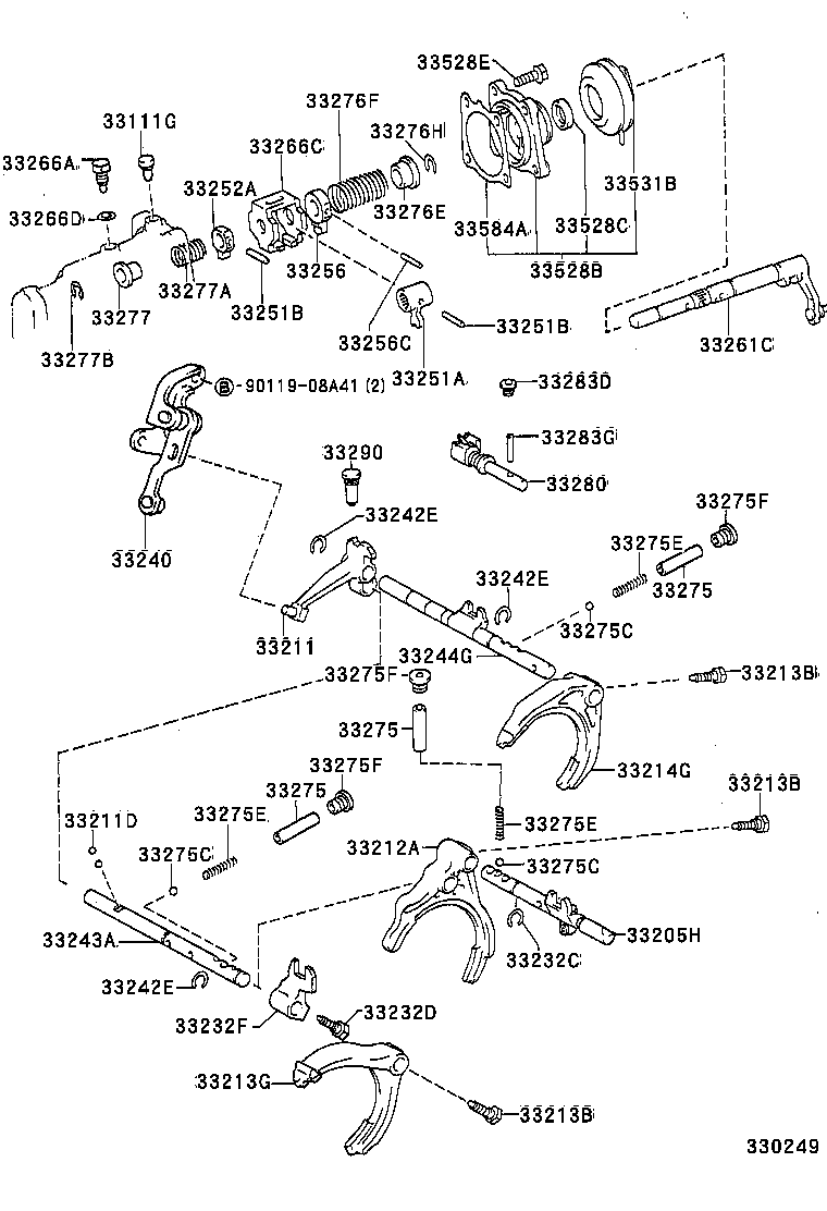 33212-12030 FORK, GEAR SHIFT, NO.1 product image