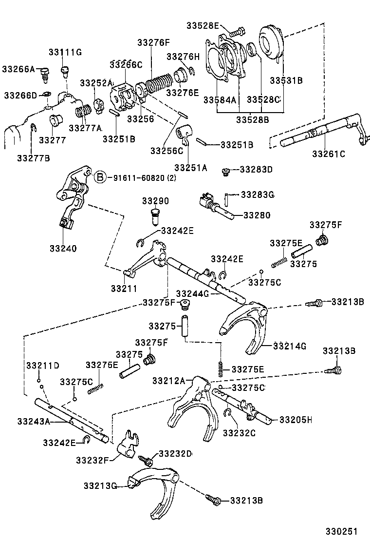 33212-12030 FORK, GEAR SHIFT, NO.1 product image