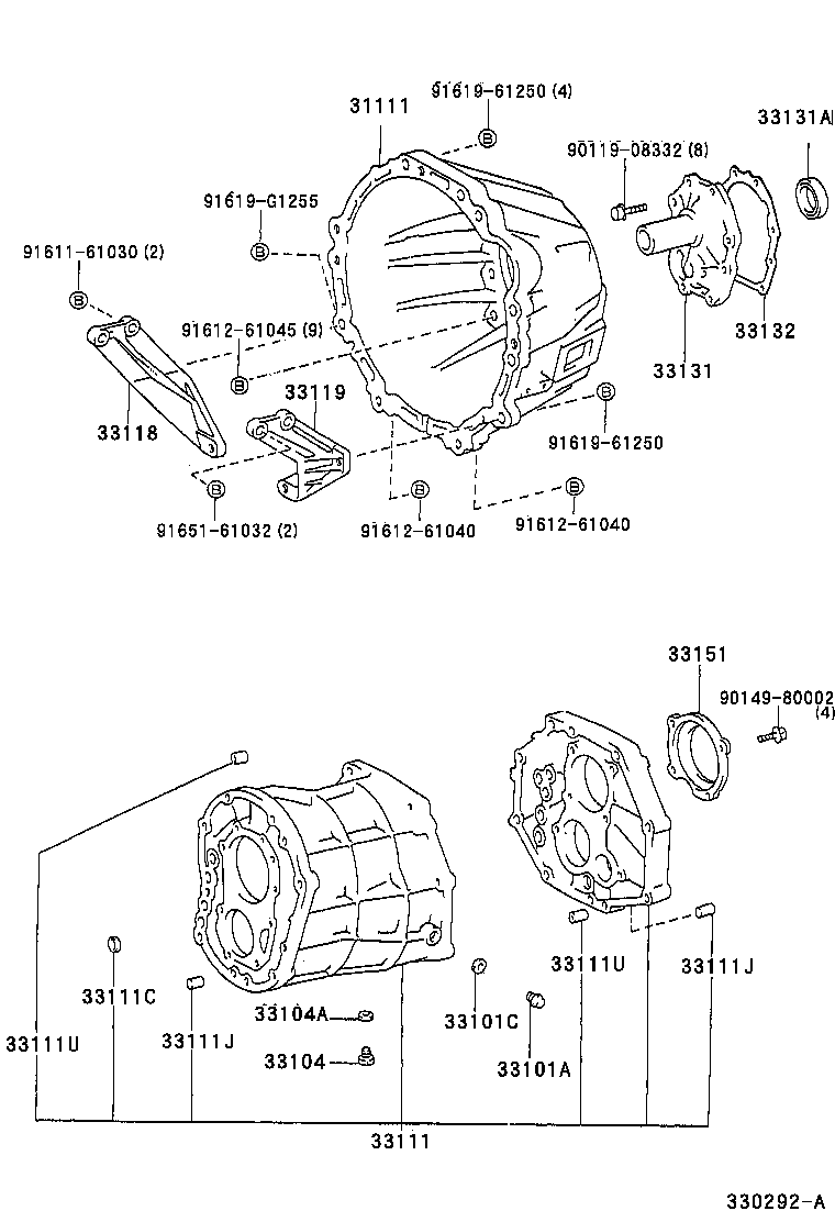31111-25030 HOUSING, CLUTCH product image
