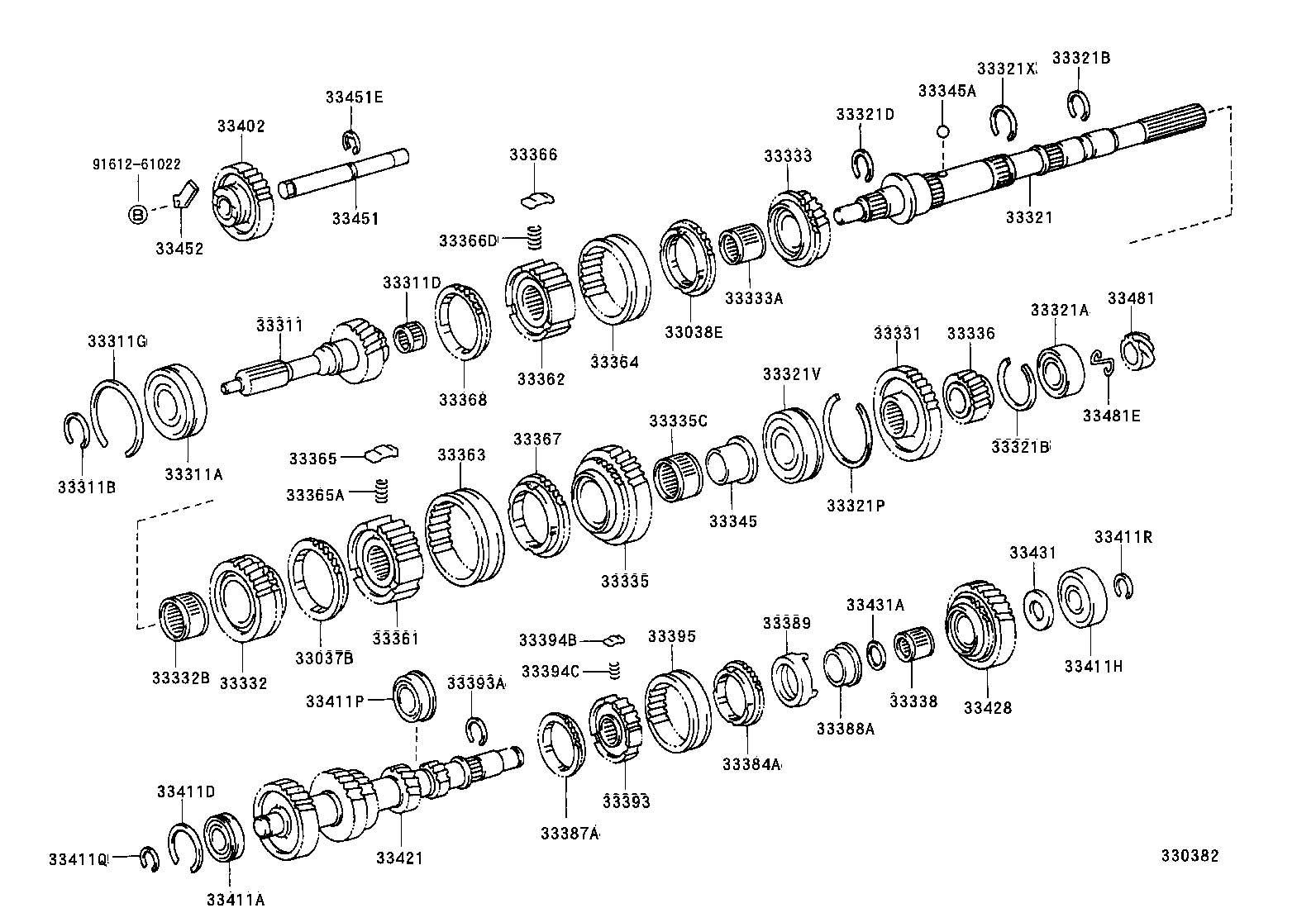 33033-53020 GEAR, 2ND product image