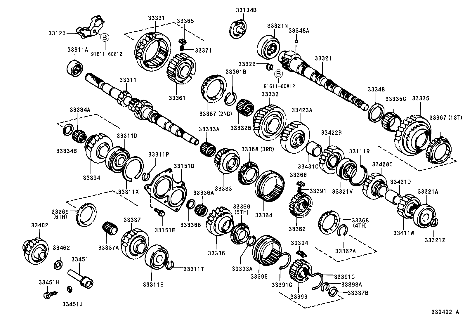 33035-20100 GEAR, 4TH product image