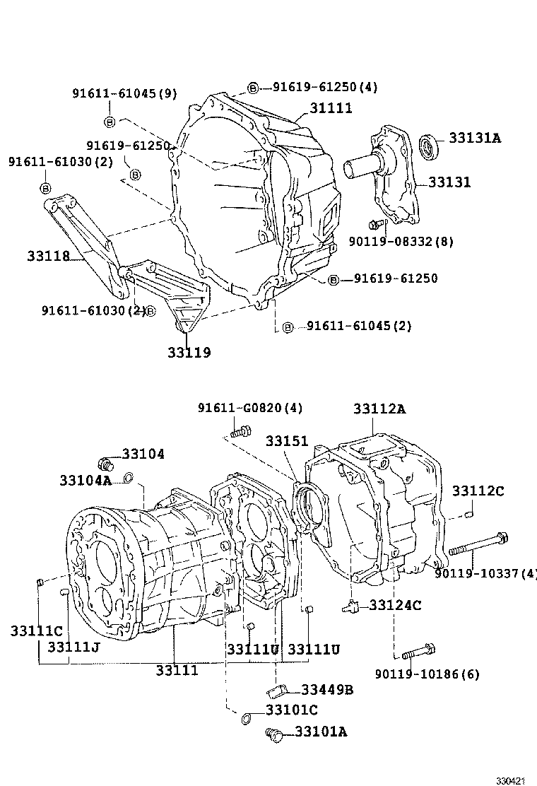 33111-60161 CASE, MANUAL TRANSMISSION product image