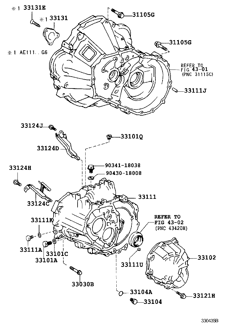 33102-12050 COVER SUB-ASSY, MANUAL TRANSMISSION CASE product image