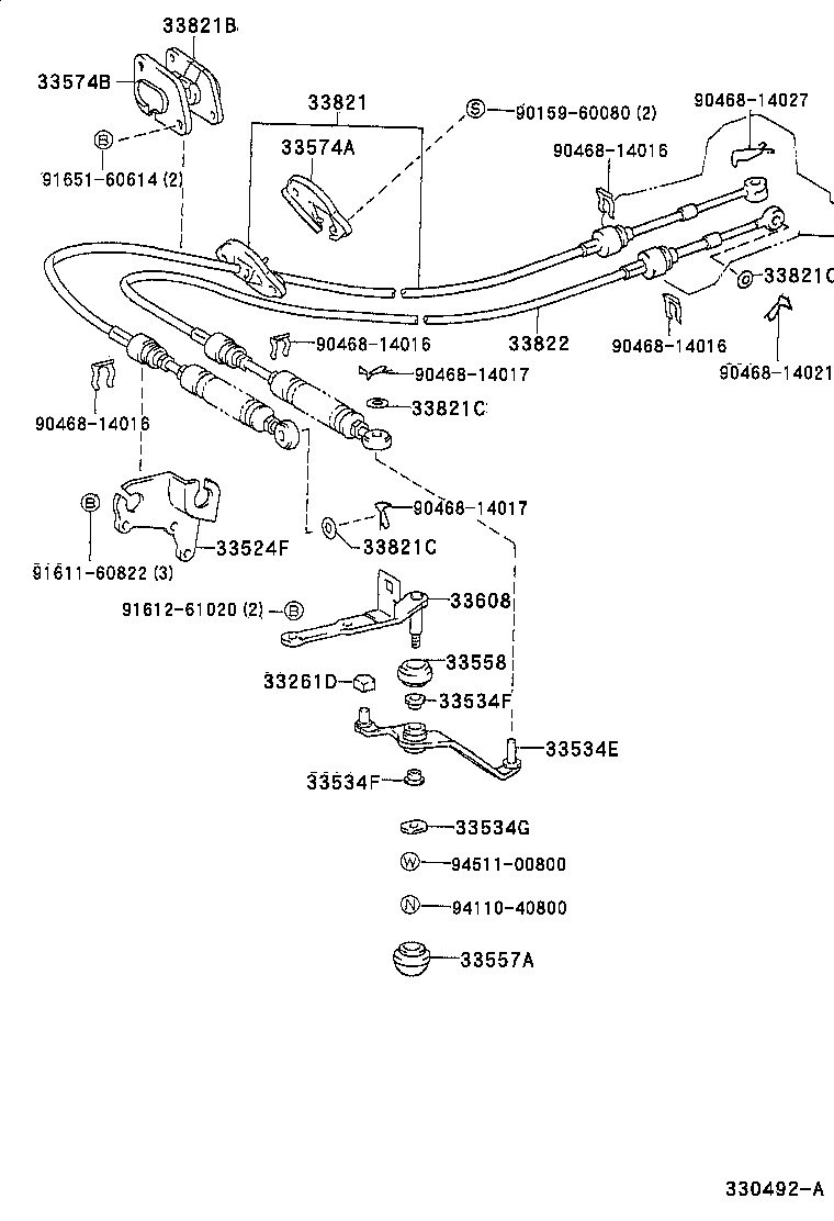33502-10140 PLATE SUB-ASSY, SHIFT LEVER product image