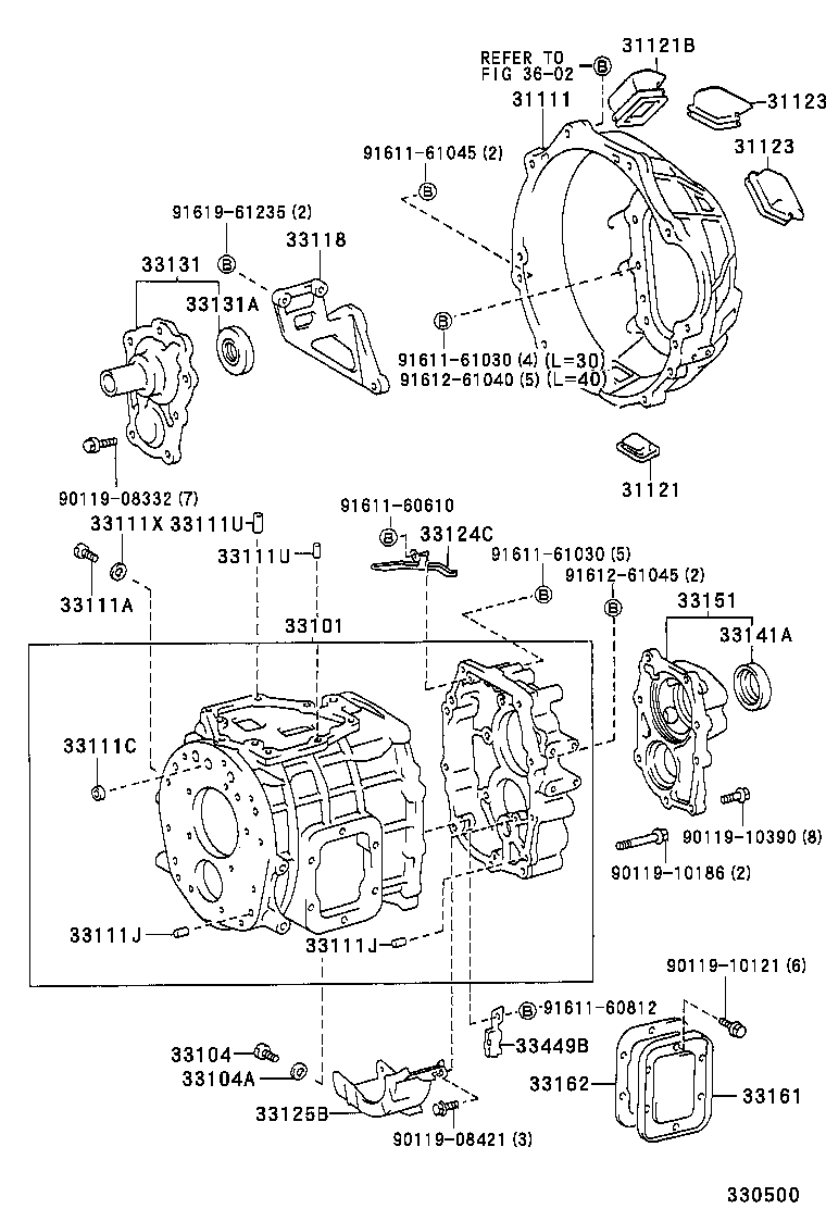 33136-37010 PLATE, TRANSMISSION INTERMEDIATE product image