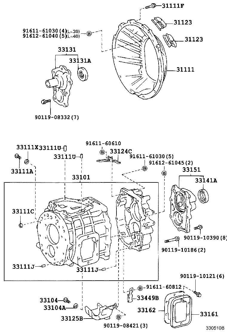 33136-37010 PLATE, TRANSMISSION INTERMEDIATE product image
