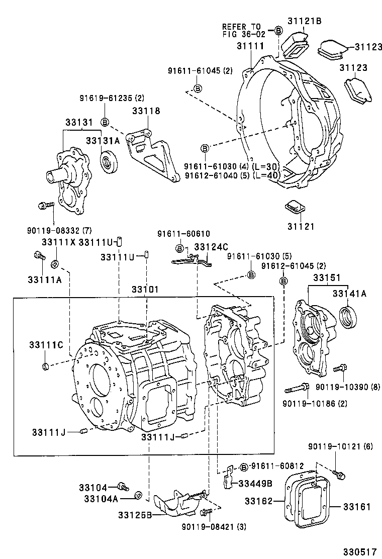 33136-37010 PLATE, TRANSMISSION INTERMEDIATE product image