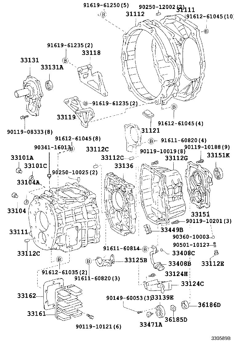 33136-37010 PLATE, TRANSMISSION INTERMEDIATE product image
