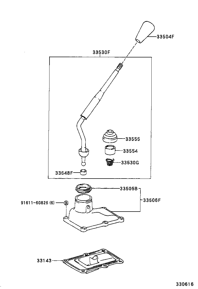 33555-04020 BOOT, SHIFT LEVER product image