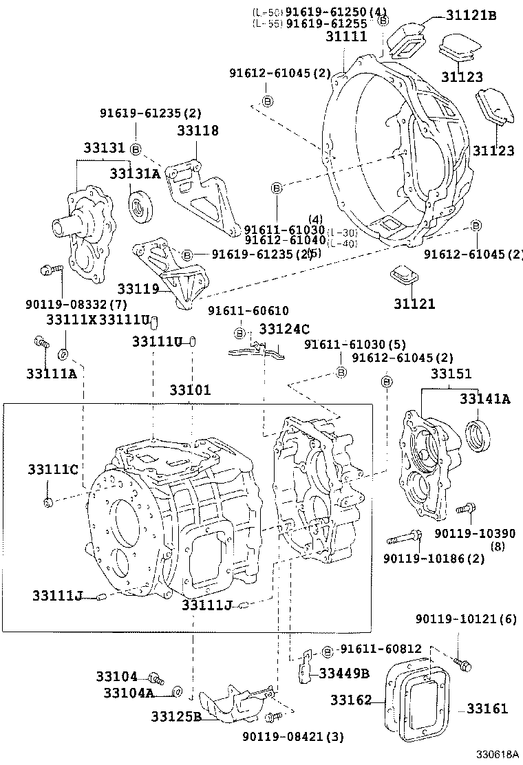 33136-37010 PLATE, TRANSMISSION INTERMEDIATE product image