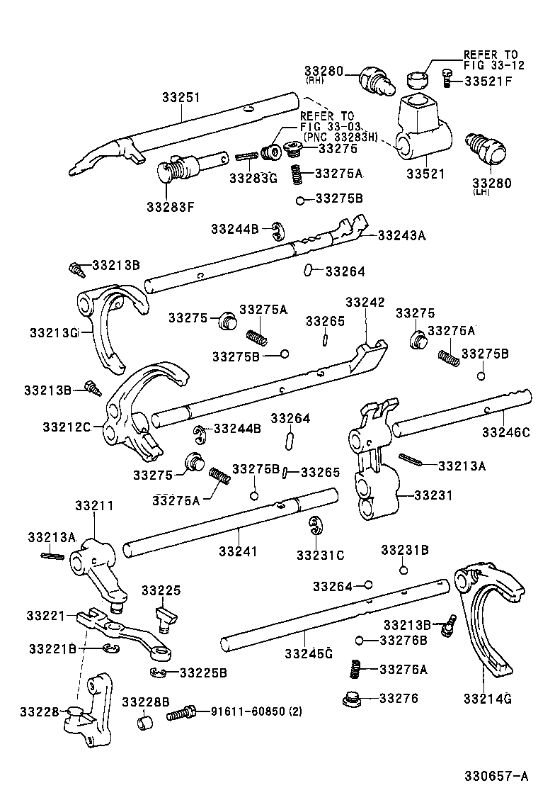 33230-35011 FORK, GEAR SHIFT, NO.3 product image