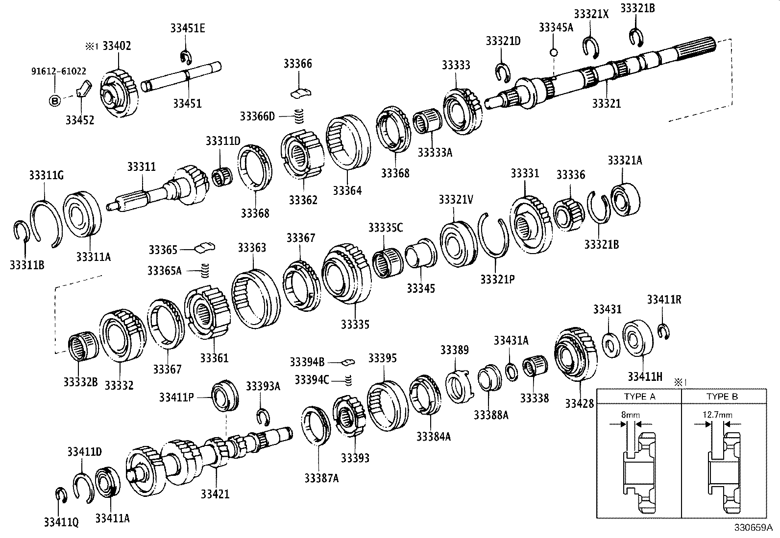 33033-60050 GEAR, 2ND product image