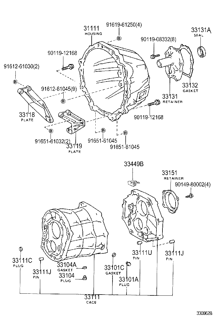 33101-35051 CASE, MANUAL TRANSMISSION product image
