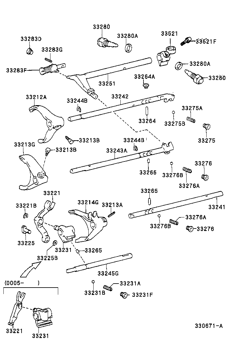 33251-35151 LEVER, SHIFT & SELECT product image